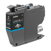 Brother LC431XLC XL CYAN INK ink cartridge 1 pc(s) Original Black