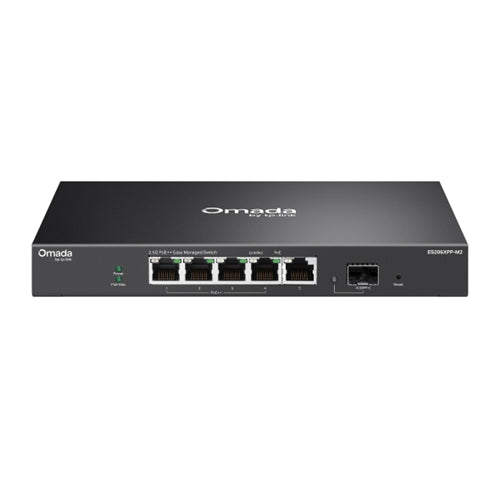 TP-Link ES206XPP-M2 network switch Managed L2 2.5G Ethernet (100/1000/2500) Power over Ethernet (PoE) Desktop/Wall-Mounting Black
