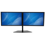 StarTech.com Dual-Monitor Stand - Horizontal - Black - For up to 24" (17.6lb/8kg) Displays