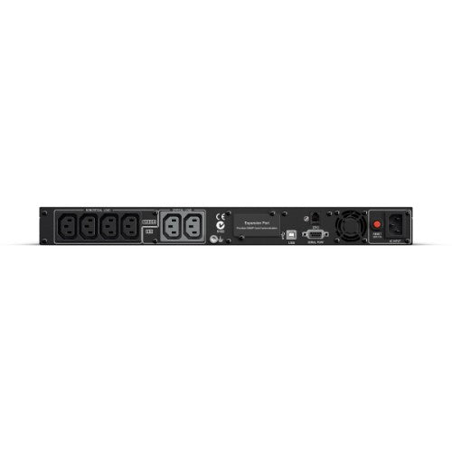 CyberPower PR1000ELCDRT1U uninterruptible power supply (UPS) Line-Interactive 1 kVA 800 W 6 AC outlet(s)