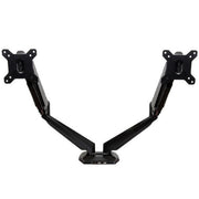 StarTech.com Desk Mount Dual Monitor Arm with USB & Audio, Desk Clamp VESA Mount for up to 32" (17.6lb/8kg) Displays, Ergonomic Full Motion Dual Monitor Arm - Black