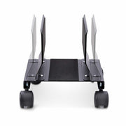 StarTech.com Computer Tower Cart, Rolling Mobile CPU Caddy on Wheels/Casters, Max Load 46.3lb/21kg, Adjustable PC Case Mount, Desktop Floor Stand, Steel Dolly, TAA