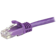 StarTech.com 7.5m CAT6 Ethernet Cable - Purple CAT 6 Gigabit Ethernet Wire -250MHz 100W PoE RJ45 UTP Network/Patch Cord Snagless w/Strain Relief Individually Tested