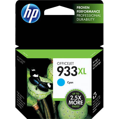 HP CN054AA NO. 933XL INK CARTRIDGE HIGH YIELD CYAN