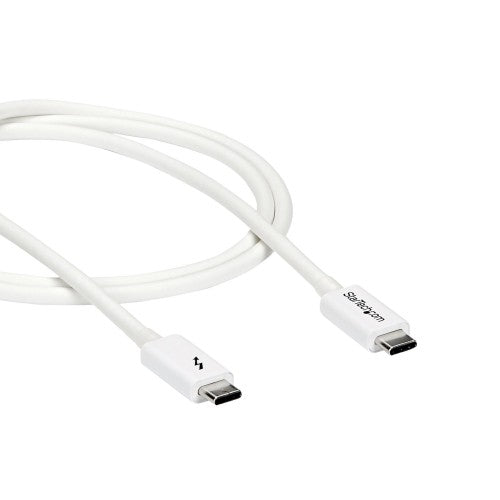 StarTech.com 3.3ft (1m) Thunderbolt 3 Cable, 20Gbps, 100W PD, 4K, Thunderbolt Certified, Compatible with Thunderbolt 4/USB 3.2/DisplayPort