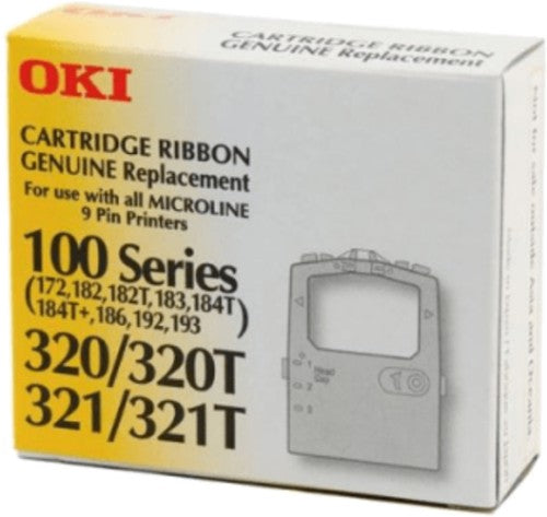OKI 100/320 SERIES RIBBON BLACK