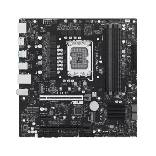 ASUS PRO B860M-CT-CSM-SI, Micro-ATX Motherboard, Intel B860, LGA1851, DDR5 256GB, PCIe 5.0, 2× M.2, 1GbE, Commercial BIOS