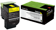 Lexmark 70C8HYE toner cartridge 1 pc(s) Original Yellow