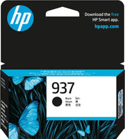 HP 937 BLACK ORIGINAL INK CARTRIDGE 1250 PAGE YIELD FOR OJPRO 9132E 9133 9135E 9130