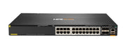 HPE Aruba Networking Networking CX6300M 24-port Smart Rate 1/2.5/5GbE Class 6 PoE and 4-port SFP56 Switch