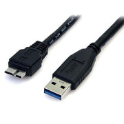 StarTech.com 0.5m (1.5ft) Black SuperSpeed USB 3.0 (5Gbps) Cable A to Micro B - M/M