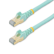 StarTech.com 7m CAT6a Ethernet Cable - 10 Gigabit Shielded Snagless RJ45 100W PoE Patch Cord - 10GbE STP Network Cable w/Strain Relief - Aqua Individually Tested/Wiring is UL Certified/TIA