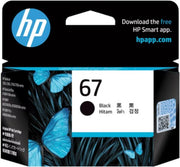 HP 67 BLACK ORIGINAL INK CARTRIDGE 120 PAGE YIELD