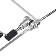 StarTech.com 3-in-1 Universal Laptop Lock 6.6ft (2m), Master Keyed Locking Cable, Compatible w/Noble Wedge®/Nano/K-Slot, Anti-Theft Cut-Resistant Cable, TAA