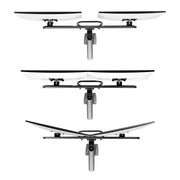 StarTech.com Desk Mount Dual Monitor Arm with Crossbar, Up To 27" Displays, VESA 75x75/100x100, Max 33lb/15kg, C-Clamp, Fully Articulating, Mechanical Spring, TAA