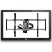 StarTech.com Full Motion TV Wall Mount - Heavy Duty Articulating TV Wall Mount Bracket for 32" to 75" (165lb/75kg) VESA Display - Universal Adjustable Tilt/Swivel Flat Screen Arm - Silver - TAA