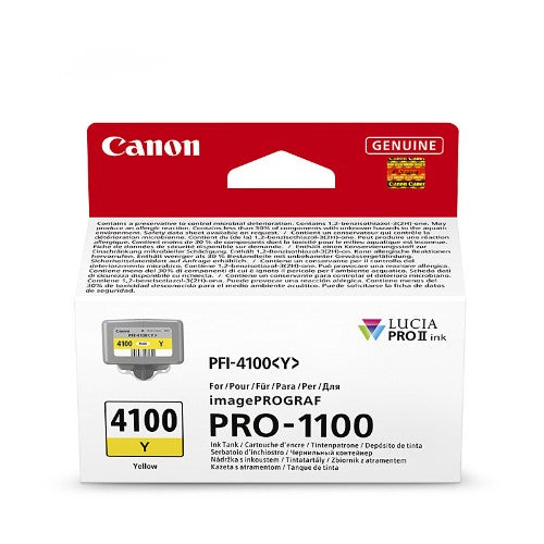 Canon PFI-4100Y YELLOW INK TANK FOR PRO-1100 80ML