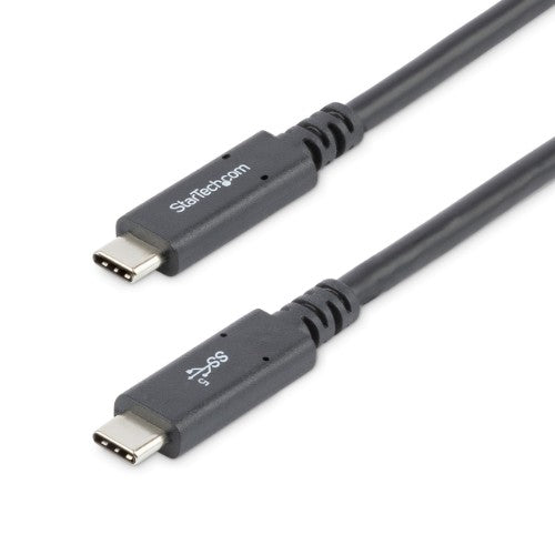 StarTech.com 6ft (1.8m) USB-C Cable, USB 5Gbps, 100W (5A) Power Delivery, Certified Works with Chromebook, 4K 60Hz DP Alt Mode, USB-IF Certified - Thunderbolt Compatible