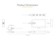 StarTech.com 4-Port USB Hub - USB 3.0 5Gbps, Bus Powered, USB-A to 4x USB-A Hub w/ Optional Auxiliary Power Input - Portable Desktop/Laptop USB Hub, 1ft/30cm Cable, USB Expansion Hub