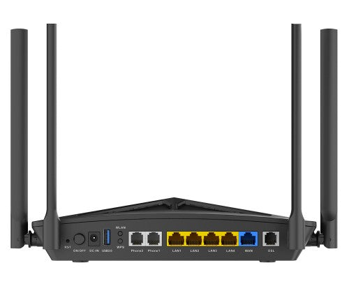 D-Link DSL-X3052E wireless router Gigabit Ethernet Dual-band (2.4 GHz / 5 GHz) Black