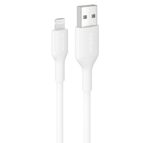 Belkin USB-A Cable with Lightning Connector, 3.3ft/1m, White