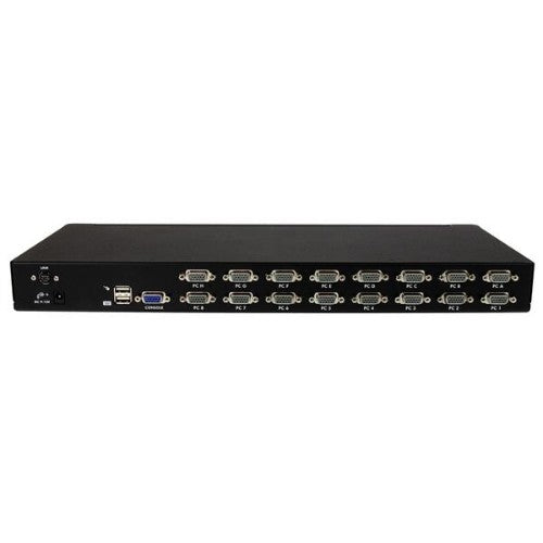 StarTech.com 16 Port 1U Rackmount USB KVM Switch Kit with OSD and Cables - TAA