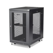 StarTech.com 18U Enterprise-Grade Server Rack Cabinet Kit, 19in Enclosed 4-Post Rack with Shelf and Cable Management, 29in (75cm) Mounting Depth, 992lb (450kg) Capacity