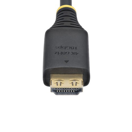 StarTech.com 3m (10ft) High Speed HDMI Cable with Gripping Connectors, 4K 60Hz/1440p 144Hz, HDR10/HDCP 2.2/ARC, 18Gbps, UHD HDMI Cord for TV/Monitor/Display, TPE Jacket