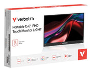 Verbatim 32407 portable TV/monitor Portable monitor Black 39.6 cm (15.6") LCD 1920 x 1080 pixels