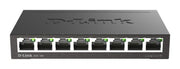 D-Link DGS-108 network switch Unmanaged L2 Gigabit Ethernet (10/100/1000) Desktop Black