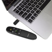 StarTech.com Wireless Presentation Remote with Green Laser Pointer - 90 ft. (27 m) - TAA