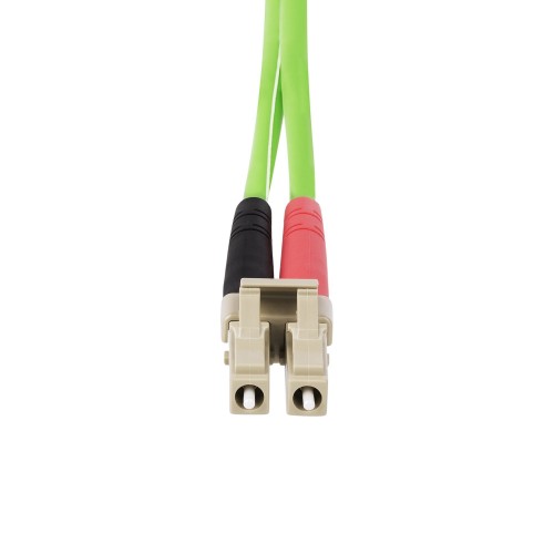 StarTech.com 10m (32.8ft) LC to LC (UPC) OM5 Multimode Fiber Optic Cable, 50/125µm Duplex LOMMF Zipcord, VCSEL, 40G/100G, LSZH Fiber Jumper Cord
