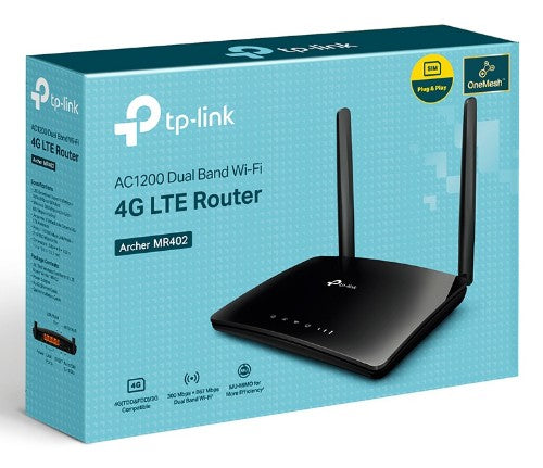 TP-Link Archer MR402 wireless router Fast Ethernet Dual-band (2.4 GHz / 5 GHz) 4G Black