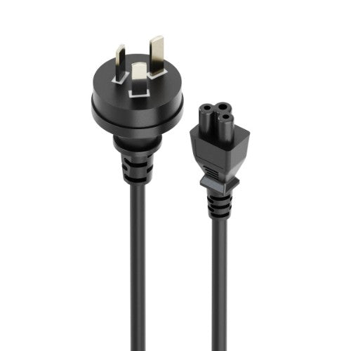 ALOGIC 2m AUS 3 Pin Plug to IEC C5 Power Cable _ In PPE Bag