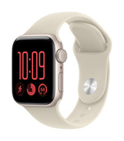 Apple Watch SE (3nd generation) SE 3 GPS 40mm Starlight Aluminium Case with Sand Sport Band - S/M