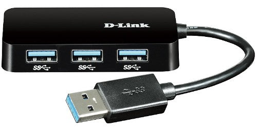 D-Link DUB-1341 interface hub USB 3.2 Gen 1 (3.1 Gen 1) Type-A 5000 Mbit/s Black