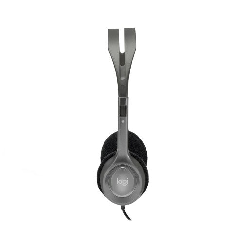 Logitech 981-000459 headphones/headset Wired Head-band Office/Call center Grey, Dark Grey