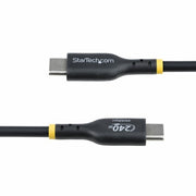 StarTech.com 13ft (4m) USB-C Charging Cable, Charge & Sync, 240W (5A) PD EPR, USB 2.0 Laptop Charger Cable, USB-IF Certified, TPE Jacket - Black USB C Charging Cord