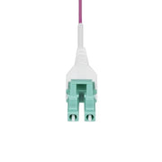 StarTech.com 2m (6ft) LC to LC (UPC) OM4 Multimode Fiber Optic Cable, Erika Violet, 50/125µm, 40G/100G, LOMMF/VCSEL, Uniboot Fiber Jumper Cord, OFNR Riser Rated