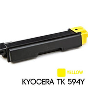 KYOCERA TK-594Y Yellow Toner for FS-C2126MFP/FS-C2026MFP/M6526CIDN (5,000 Yield)