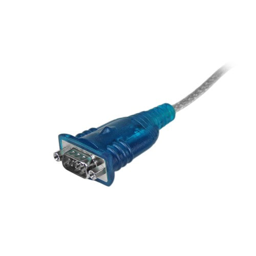 StarTech.com 17in (43cm) 1-Port USB to Serial Adapter Cable, USB-A to DB9 RS232, USB to RS232 Adapter, Prolific Chipset - M/M