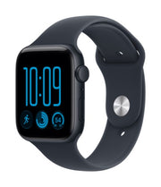 Apple Watch SE (3nd generation) SE 3 GPS 44mm Midnight Aluminium Case with Navy Blue Sport Band - M/L