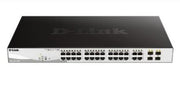 D-Link 28-Port Gigabit PoE+ Smart Managed Switch including 4 x 100/1000Mbps Combo Ports