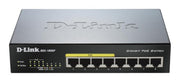 D-Link DGS-1008P network switch Unmanaged Gigabit Ethernet (10/100/1000) Power over Ethernet (PoE) Black