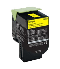 Lexmark 80C80Y0 toner cartridge 1 pc(s) Original Yellow