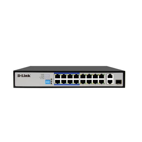 D-Link DES-F1018P-E network switch Unmanaged L2 Fast Ethernet (10/100) Power over Ethernet (PoE)
