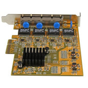 StarTech.com 4-Port PCIe Gigabit Network Adapter Card - TAA