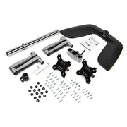 StarTech.com Dual Monitor Stand - Ergonomic Desktop Monitor Stand for up to 32" (17.6lb/8kg) VESA Displays - Free-Standing Articulating Universal Computer Monitor Mount - Adjustable Height - Silver