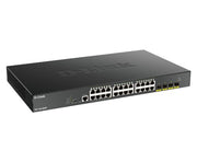 D-Link 24-port Gigabit PoE Smart Managed Switch with 4x 10G SFP+, 370Watts