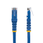 StarTech.com 2ft CAT6 Ethernet Cable - Blue CAT 6 Gigabit Ethernet Wire -250MHz 100W PoE RJ45 UTP Molded Network/Patch Cord w/Strain Relief/ Individually Tested